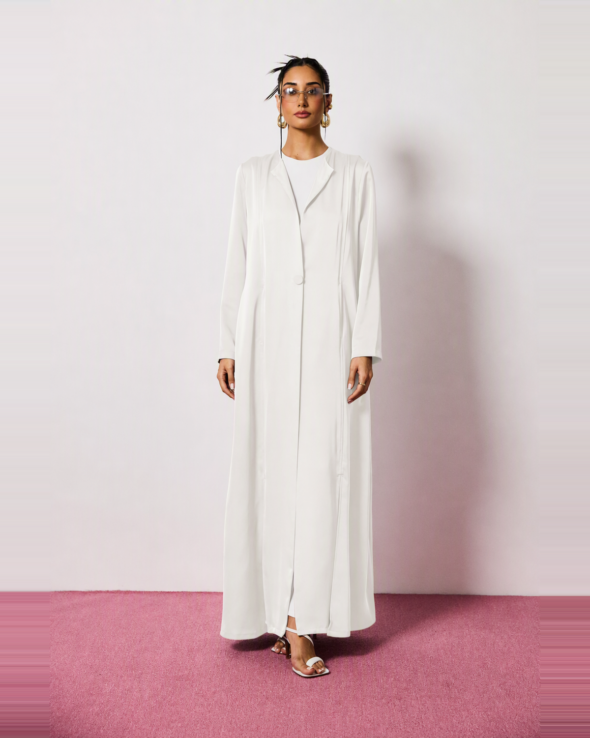 Riva Abaya in White by FILO