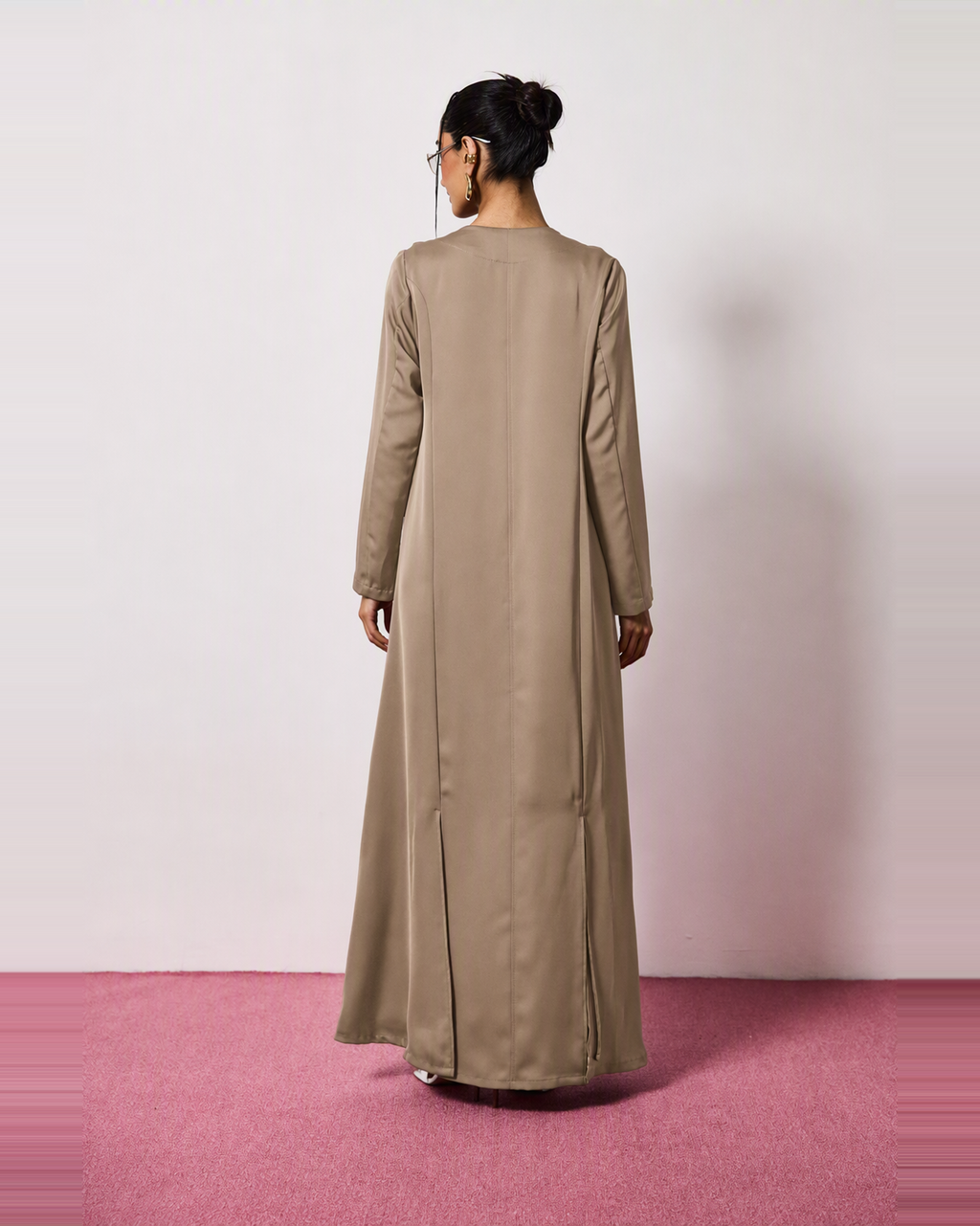 Riva Abaya in Warm Taupe by FILO – view 3