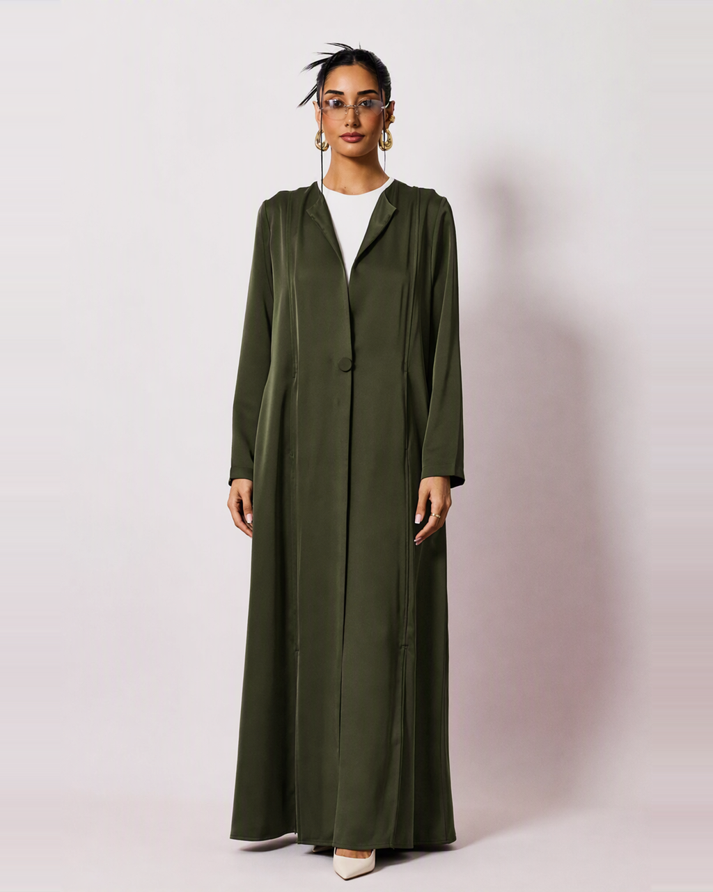 Riva Abaya in Forest Olive by FILO – view 4