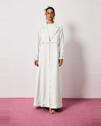 Ayla Abaya in White by FILO