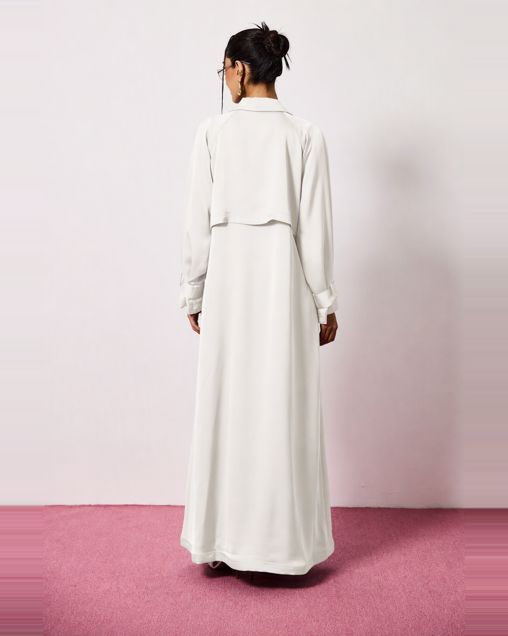 Ayla Abaya in White by FILO – view 3