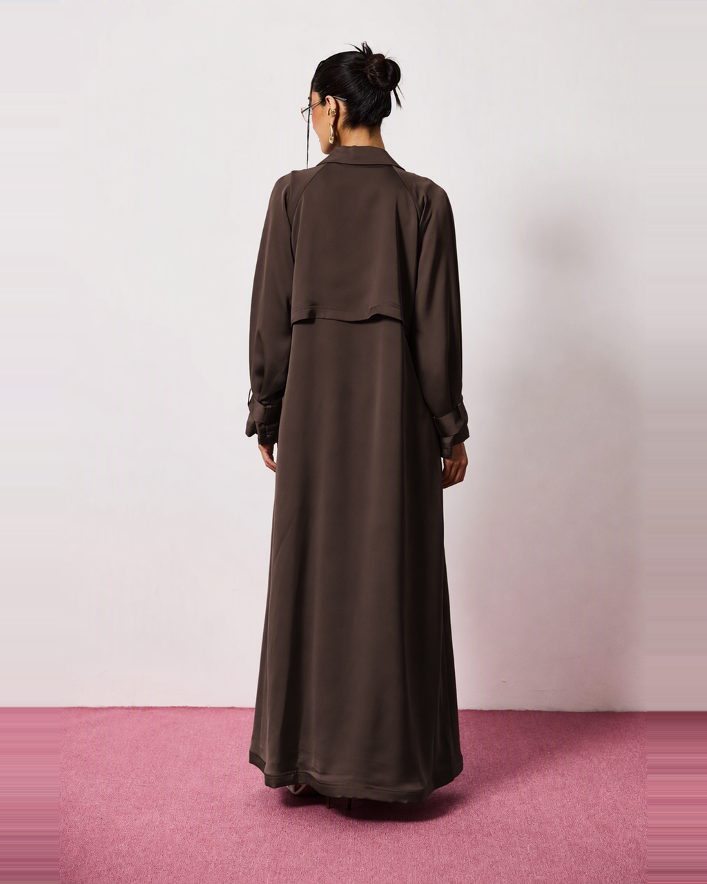 Ayla Abaya in Espresso Brown by FILO – view 3
