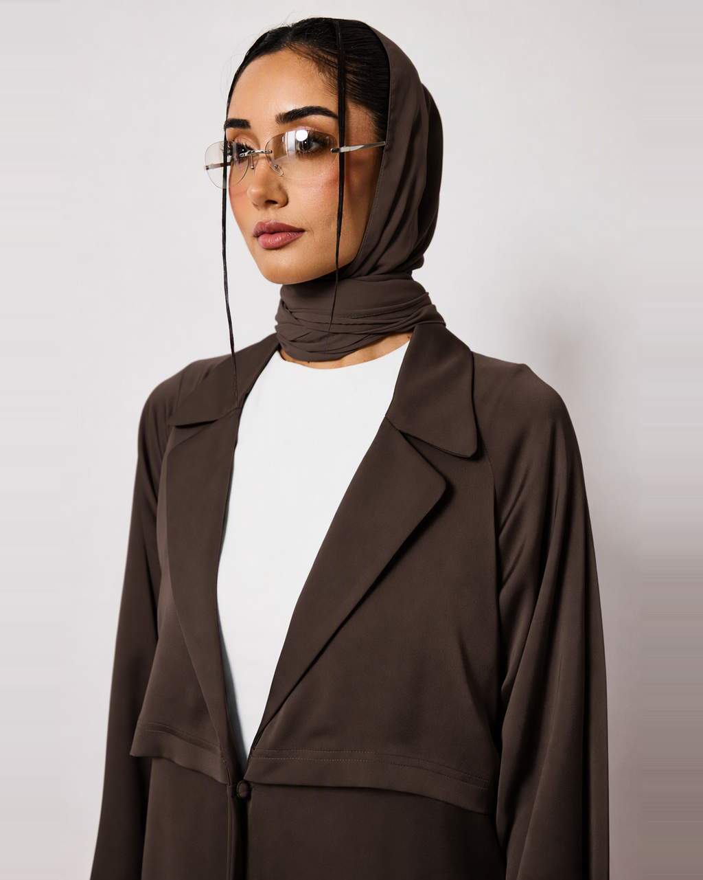 Ayla Abaya in Espresso Brown by FILO – view 5
