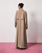 Ayla Abaya in Warm Taupe by FILO – view 3