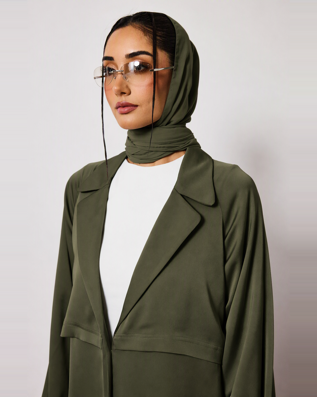 Ayla Abaya in Forest Olive by FILO – view 5