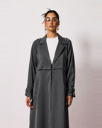 Ayla Abaya in Charcoal Grey by FILO – view 4