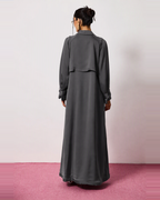 Ayla Abaya in Charcoal Grey by FILO – view 3