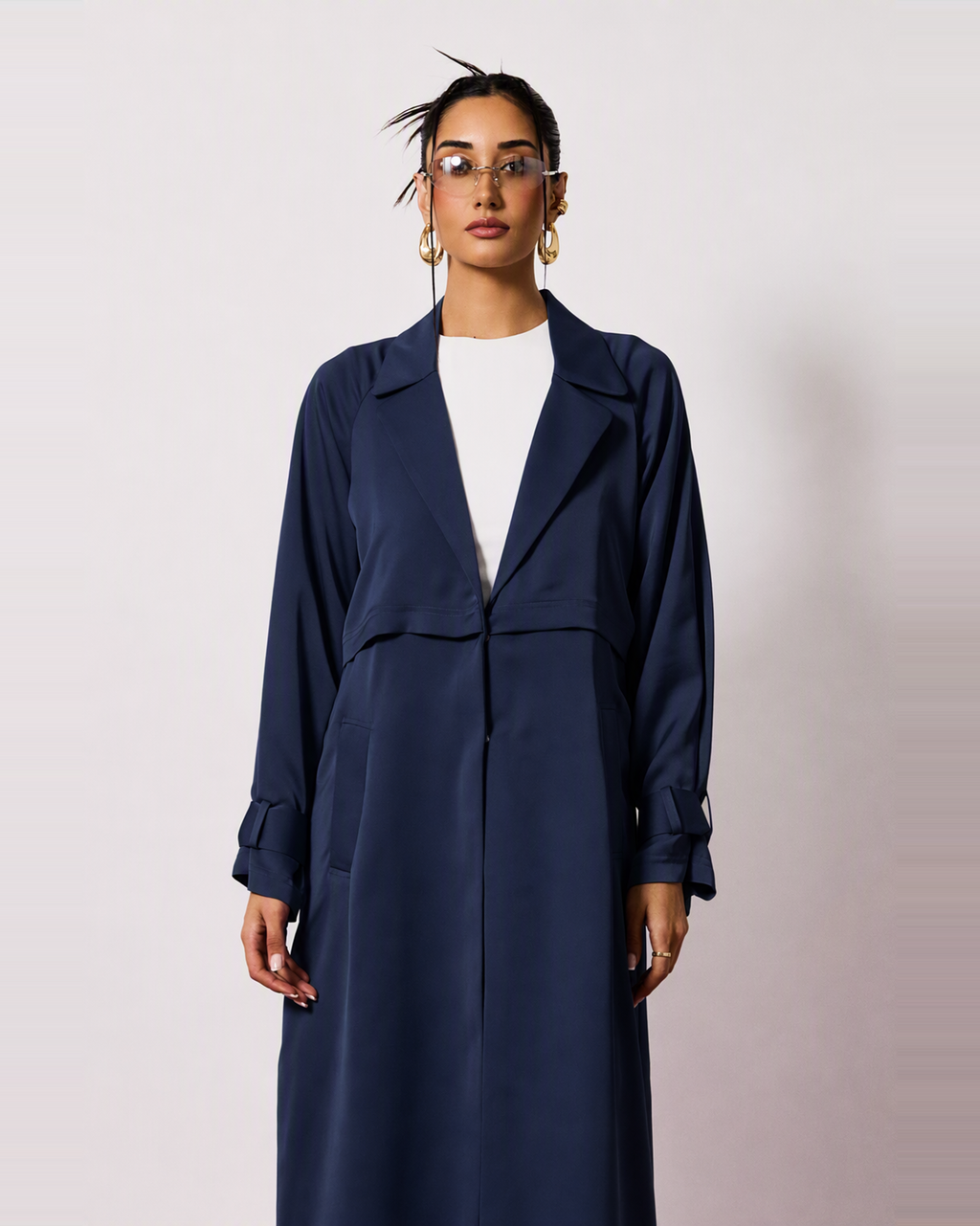 Ayla Abaya in Navy Blue by FILO – view 4