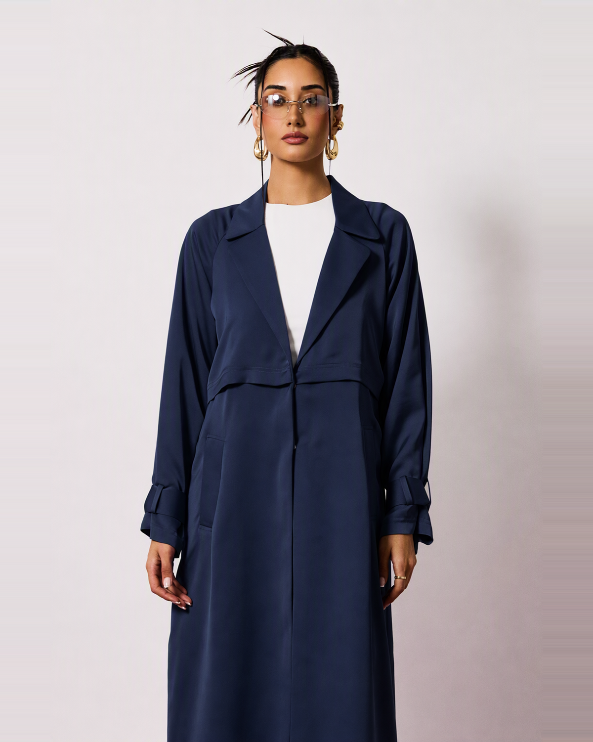 Ayla Abaya in Navy Blue by FILO – view 4