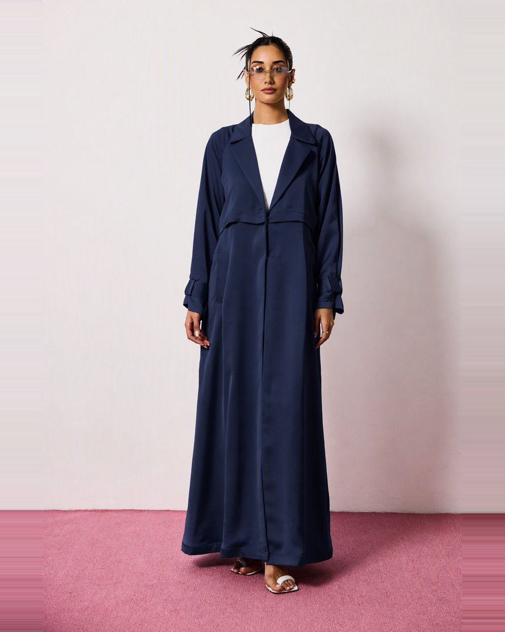 Ayla Abaya in Navy Blue by FILO