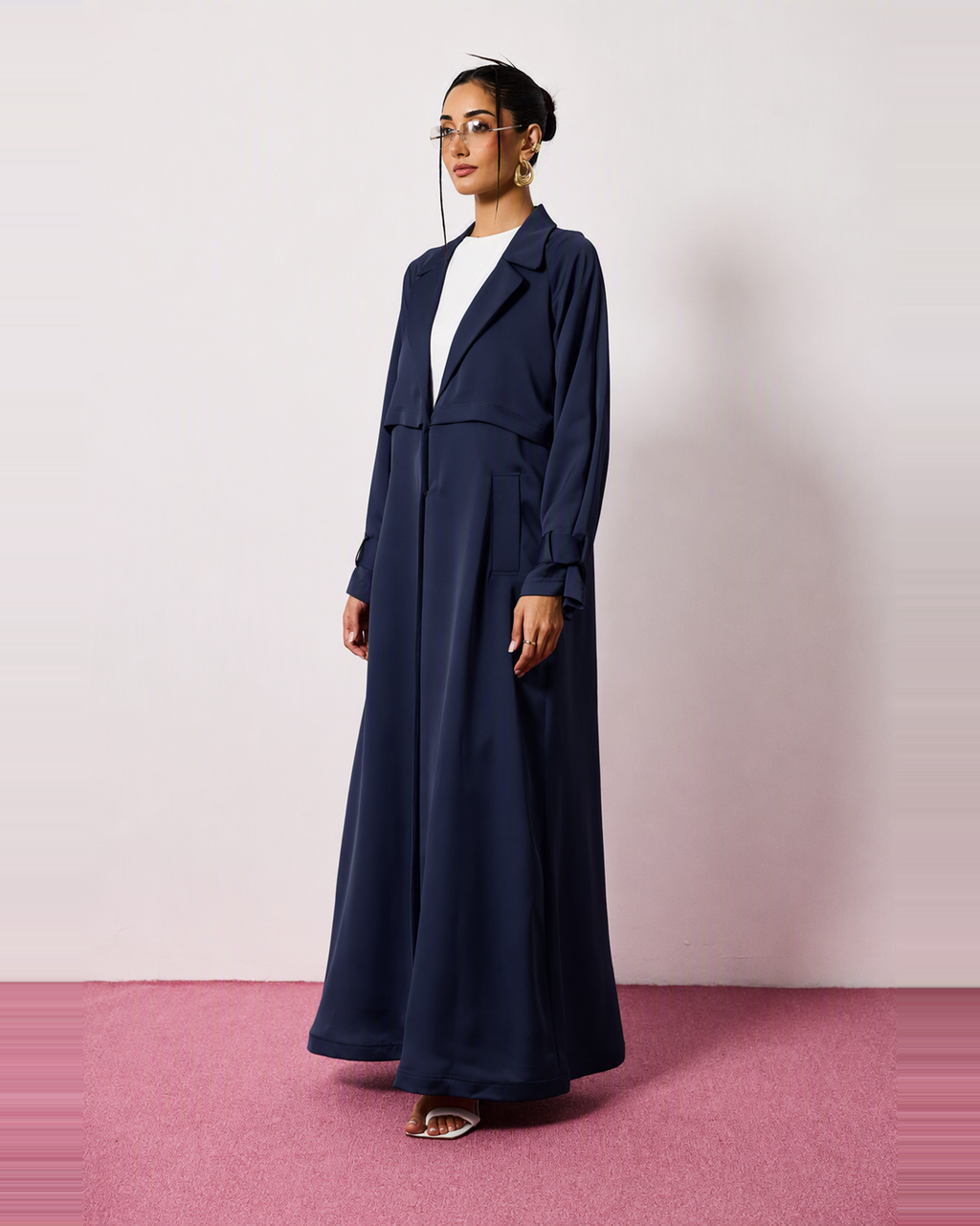 Ayla Abaya in Navy Blue by FILO – view 2