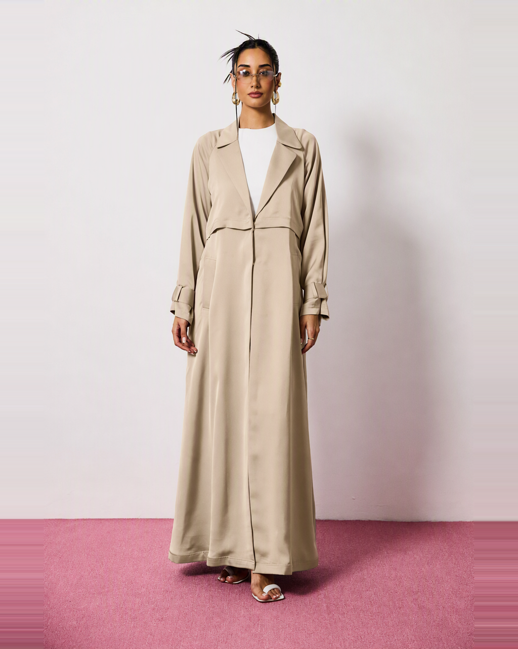Ayla Abaya in Sand Beige by FILO