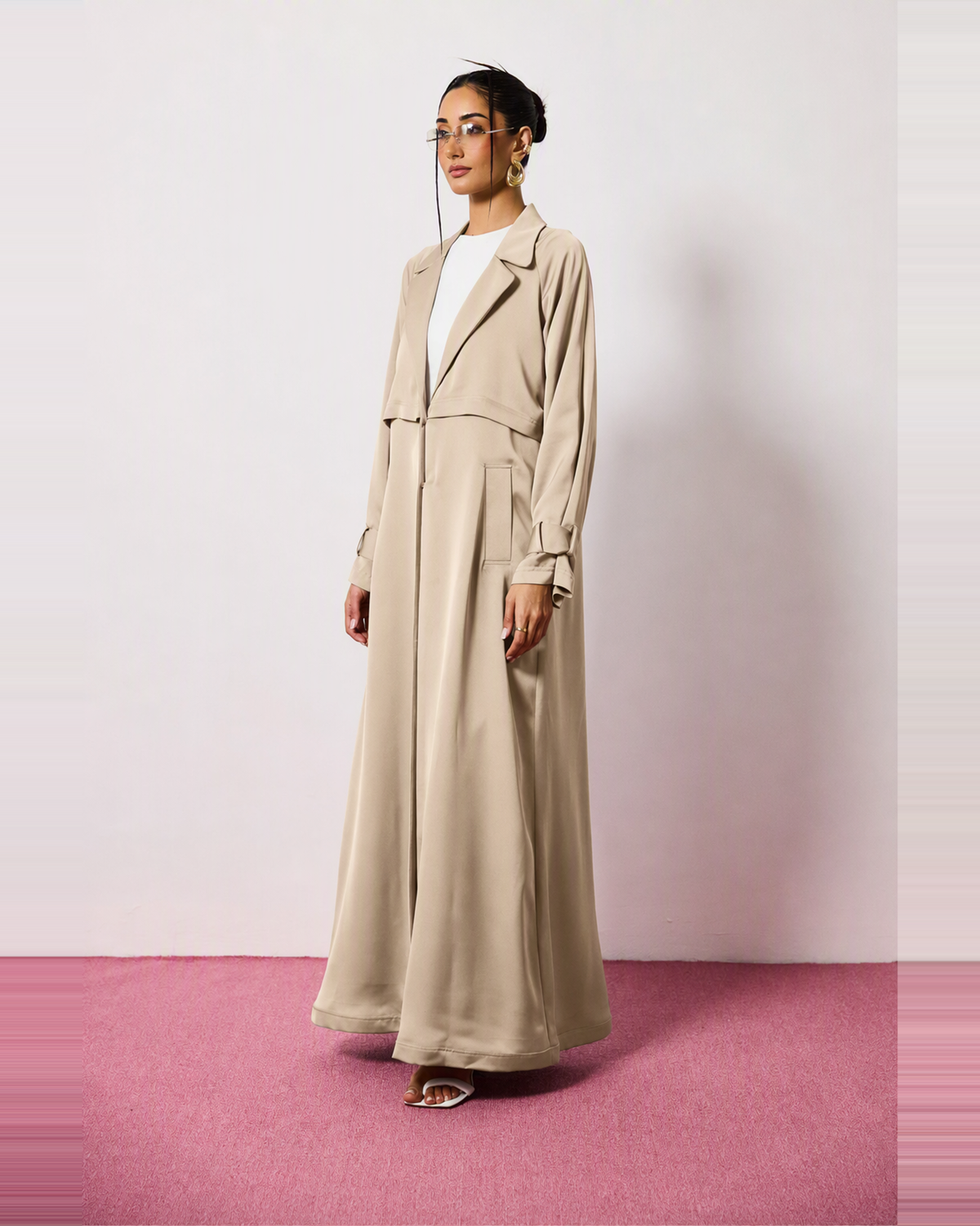 Ayla Abaya in Sand Beige by FILO – view 2