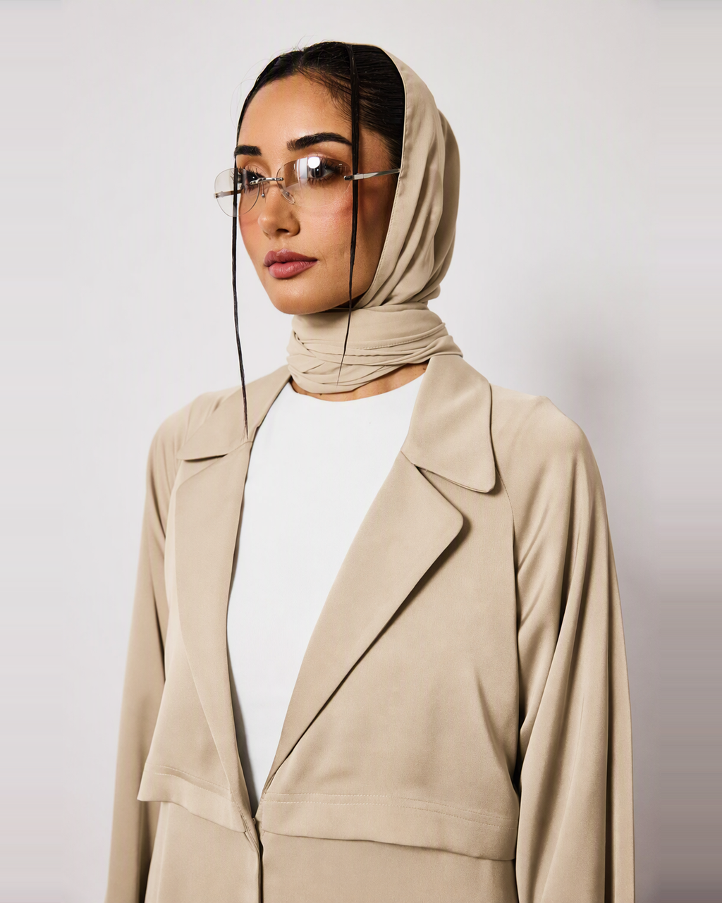 Ayla Abaya in Sand Beige by FILO – view 5