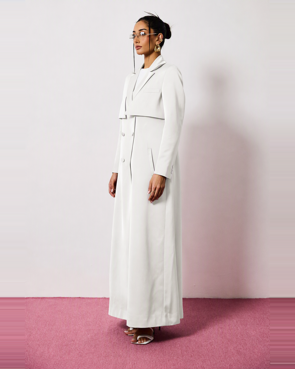 Mira Abaya in White by FILO – view 2