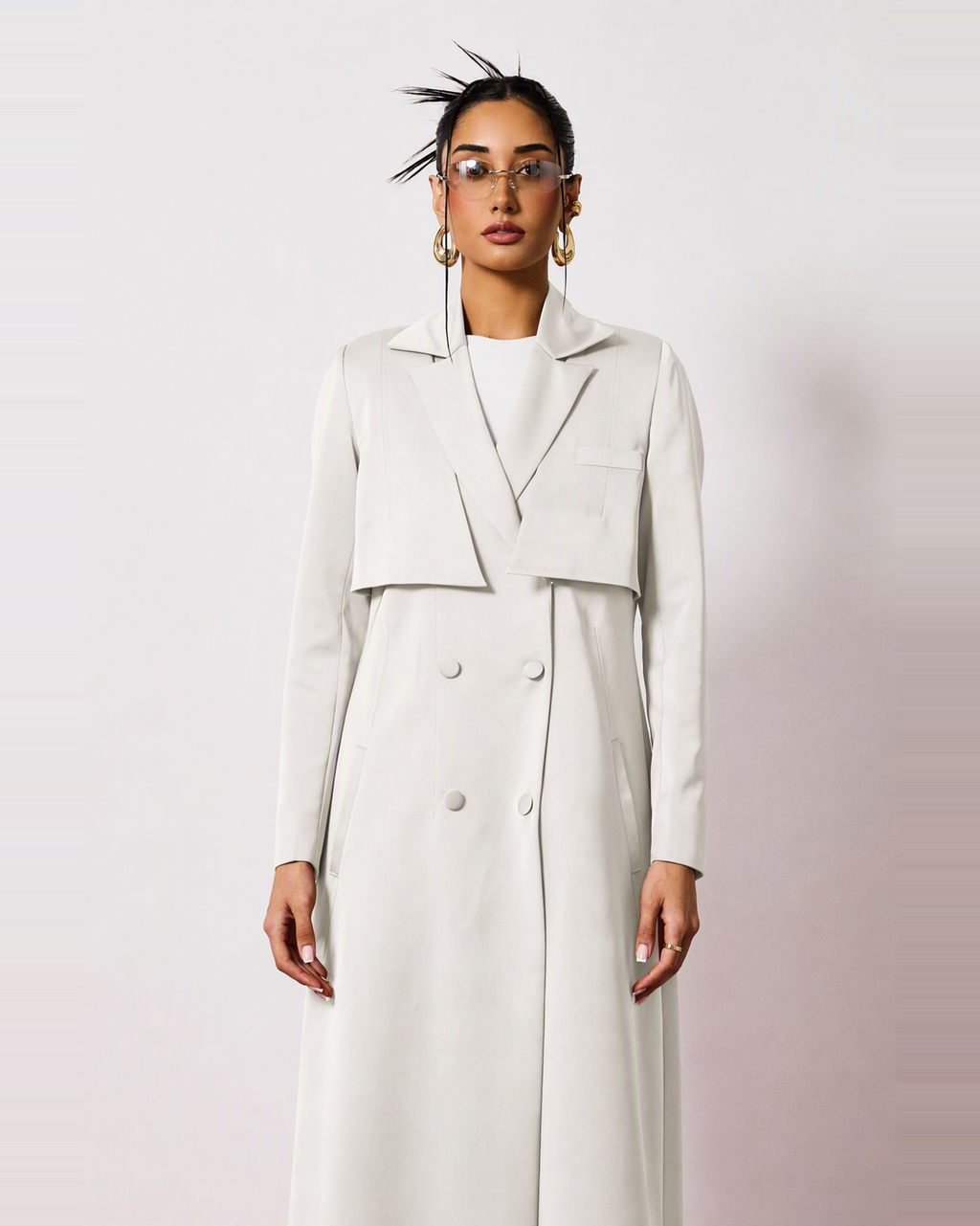 Mira Abaya in White by FILO – view 5