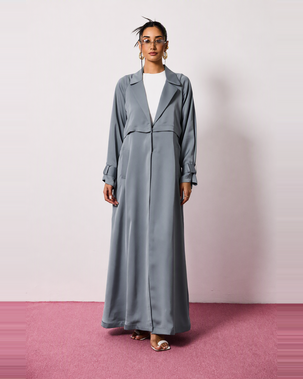 Ayla Abaya in Blue Grey by FILO