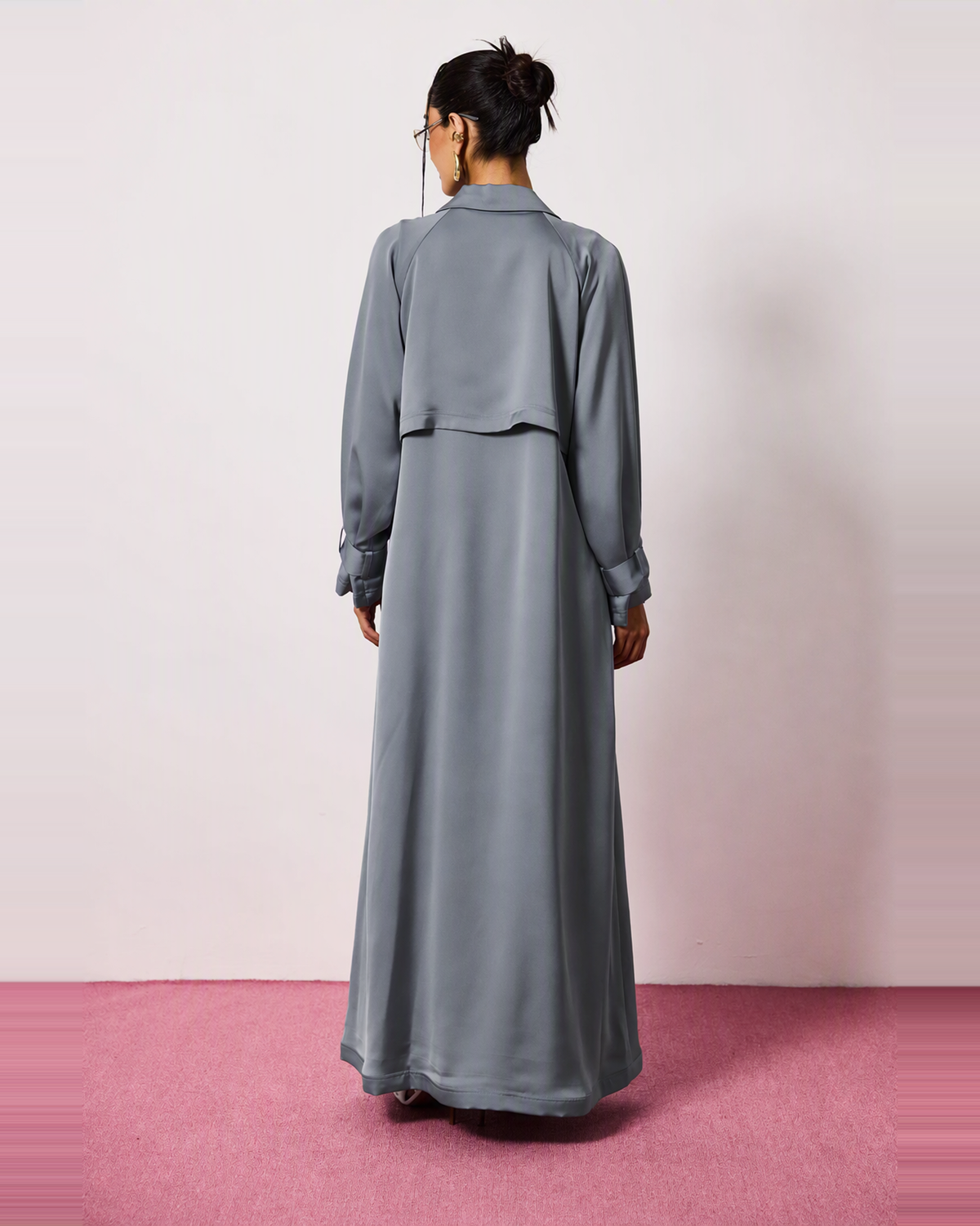 Ayla Abaya in Blue Grey by FILO – view 3