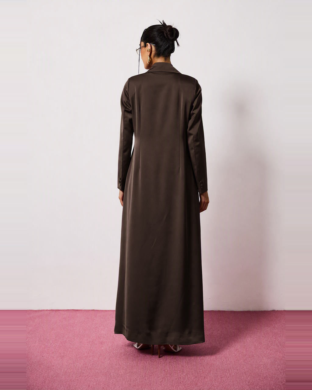 Mira Abaya in Espresso Brown by FILO – view 3