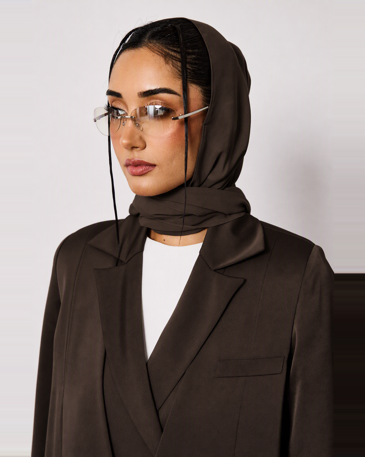 Mira Abaya in Espresso Brown by FILO – view 5