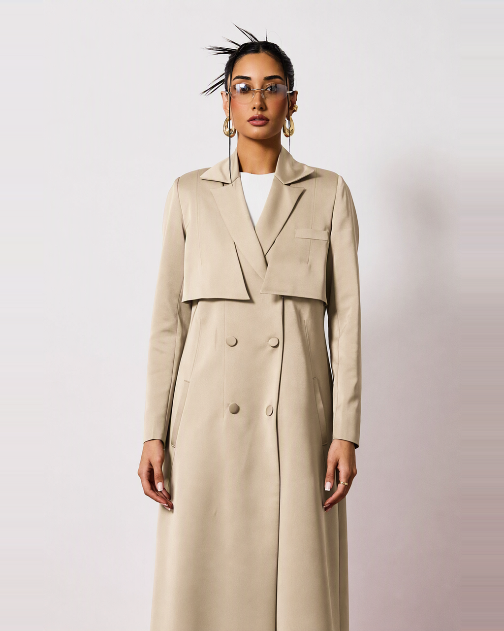 Mira Abaya in Sand Beige by FILO – view 4