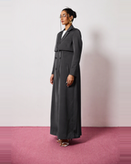 Mira Abaya in Charcoal Grey by FILO – view 2