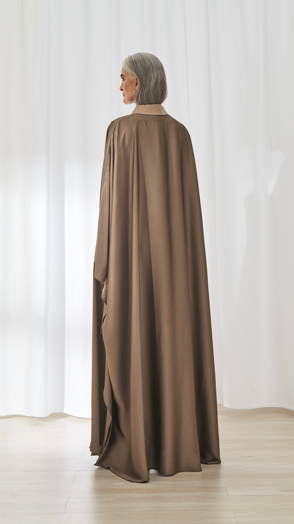 Jana abaya in Khaki by FILO, back view