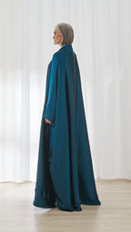 Maysa abaya in Petrol by FILO, back view