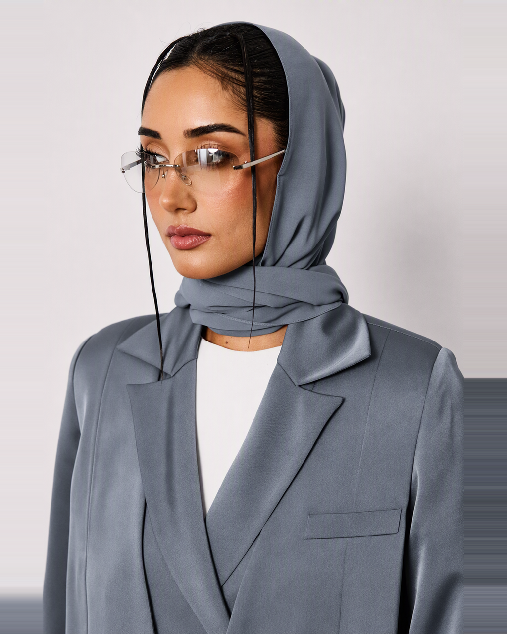 Mira Abaya in Blue Grey by FILO – view 5