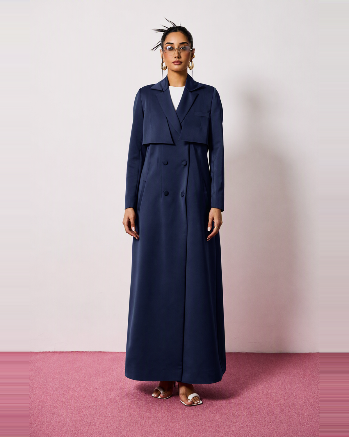 Mira Abaya in Navy Blue by FILO