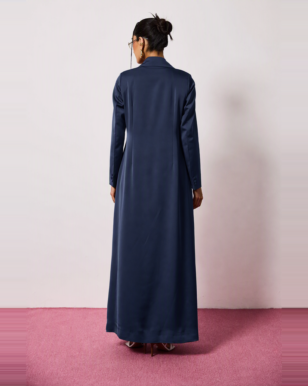 Mira Abaya in Navy Blue by FILO – view 3