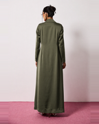 Mira Abaya in Forest Olive by FILO – view 3